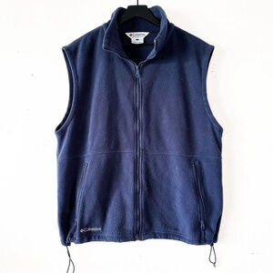 Columbia Men’s L Navy Blue Zip Up Sweater Vest